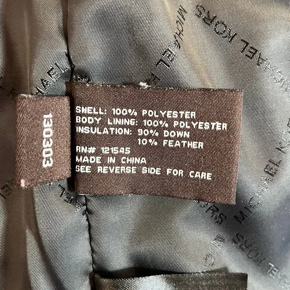 NWOT Michael Kors Black Puffer Vest Size Large - Picture 13 of 14